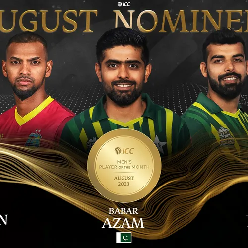 wo talented Pakistan players have emerged as prominent nominees for the prestigious August Player of the Month award.