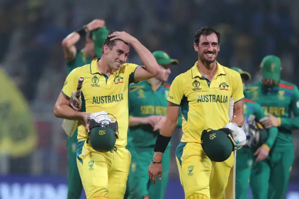 Australia beat South Africa by three wickets, setting the stage for a Cricket World Cup showdown against India