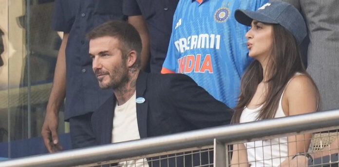 David Beckham unveils cricket Prowess during the 2023 Cricket World Cup